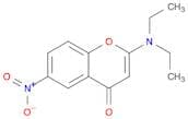 4H-1-Benzopyran-4-one, 2-(diethylamino)-6-nitro-