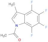 1H-Indole, 1-acetyl-4,5,6,7-tetrafluoro-3-methyl-
