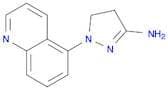 1H-Pyrazol-3-amine, 4,5-dihydro-1-(5-quinolinyl)-