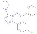 1,2,4-Triazolo[3,4-a]phthalazine,8-chloro-6-phenyl-3-(1-pyrrolidinyl)-