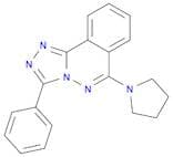 1,2,4-Triazolo[3,4-a]phthalazine,3-phenyl-6-(1-pyrrolidinyl)-