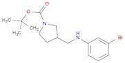 1-Pyrrolidinecarboxylicacid, 3-[[(3-bromophenyl)amino]methyl]-, 1,1-dimethylethyl ester