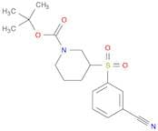 1-Piperidinecarboxylicacid, 3-[(3-cyanophenyl)sulfonyl]-, 1,1-dimethylethyl ester
