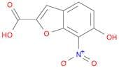 2-Benzofurancarboxylic acid, 6-hydroxy-7-nitro-