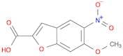 2-Benzofurancarboxylic acid, 6-methoxy-5-nitro-