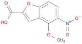 2-Benzofurancarboxylic acid, 4-methoxy-5-nitro-