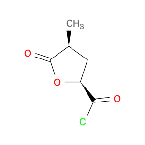 2-Furancarbonylchloride, tetrahydro-4-methyl-5-oxo-, (2S-cis)- (9CI)