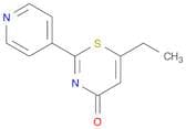 4H-1,3-Thiazin-4-one, 6-ethyl-2-(4-pyridinyl)-