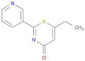 4H-1,3-Thiazin-4-one, 6-ethyl-2-(3-pyridinyl)-
