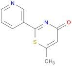 4H-1,3-Thiazin-4-one, 6-methyl-2-(3-pyridinyl)-
