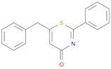 4H-1,3-Thiazin-4-one, 2-phenyl-6-(phenylmethyl)-