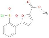 2-Furancarboxylic acid, 5-[2-(chlorosulfonyl)phenyl]-, methyl ester