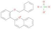 1-Benzopyrylium, 2-[2-(phenylmethoxy)phenyl]-, perchlorate