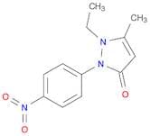 3H-Pyrazol-3-one,1-ethyl-1,2-dihydro-5-methyl-2-(4-nitrophenyl)-