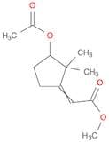 Acetic acid, [3-(acetyloxy)-2,2-dimethylcyclopentylidene]-, methyl ester