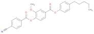 Benzoic acid, 4-[(4-cyanobenzoyl)oxy]-3-methoxy-, 4-pentylphenyl ester
