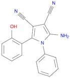 1H-Pyrrole-3,4-dicarbonitrile, 2-amino-5-(2-hydroxyphenyl)-1-phenyl-