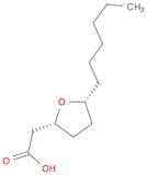 2-Furanacetic acid, 5-hexyltetrahydro-, cis-