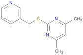 Pyrimidine, 4,6-dimethyl-2-[(3-pyridinylmethyl)thio]-