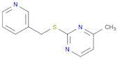 Pyrimidine, 4-methyl-2-[(3-pyridinylmethyl)thio]-