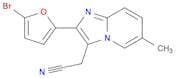 Imidazo[1,2-a]pyridine-3-acetonitrile, 2-(5-bromo-2-furanyl)-6-methyl-