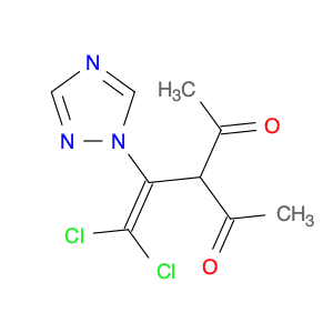 2,4-Pentanedione, 3-[2,2-dichloro-1-(1H-1,2,4-triazol-1-yl)ethenyl]-