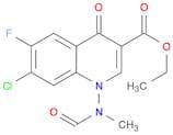 3-Quinolinecarboxylicacid, 7-chloro-6-fluoro-1-(formylmethylamino)-1,4-dihydro-4-oxo-, ethyl ester