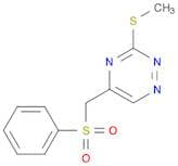 1,2,4-Triazine, 3-(methylthio)-5-[(phenylsulfonyl)methyl]-
