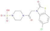 1-Piperazinesulfonicacid, 4-[2-(5-chloro-2-oxo-3(2H)-benzothiazolyl)acetyl]-