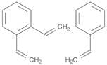 1,2-diethenylbenzene; styrene