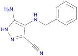 1H-Pyrazole-3-carbonitrile, 5-amino-4-[(phenylmethyl)amino]-