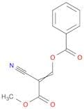 2-Propenoic acid, 3-(benzoyloxy)-2-cyano-, methyl ester
