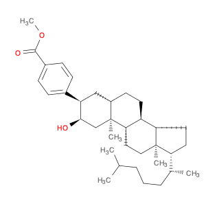 Benzoic acid, 4-[(2a,3a,5a)-2-hydroxycholestan-3-yl]-, methyl ester