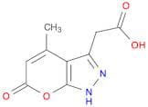 Pyrano[2,3-c]pyrazole-3-acetic acid, 1,6-dihydro-4-methyl-6-oxo-