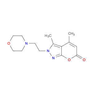 Pyrano[2,3-c]pyrazol-6(2H)-one, 3,4-dimethyl-2-[2-(4-morpholinyl)ethyl]-