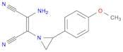 2-Butenedinitrile, 2-amino-3-[2-(4-methoxyphenyl)-1-aziridinyl]-, (Z)-