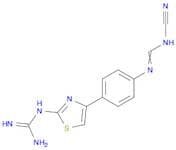 Guanidine, [4-[4-[[(cyanoamino)methylene]amino]phenyl]-2-thiazolyl]-