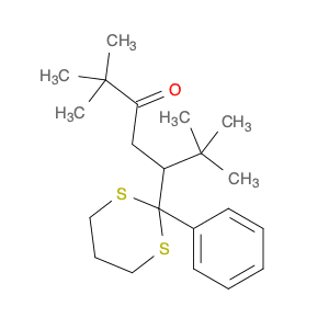 3-Heptanone, 2,2,6,6-tetramethyl-5-(2-phenyl-1,3-dithian-2-yl)-