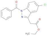 1H-Indazole-3-acetic acid, 1-benzoyl-5-chloro-, ethyl ester
