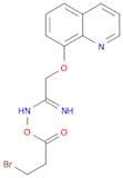 Ethanimidamide, N-(3-bromo-1-oxopropoxy)-2-(8-quinolinyloxy)-