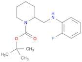 1-Piperidinecarboxylicacid, 2-[[(2-fluorophenyl)amino]methyl]-, 1,1-dimethylethyl ester