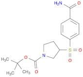 1-Pyrrolidinecarboxylicacid, 3-[[4-(aminocarbonyl)phenyl]sulfonyl]-, 1,1-dimethylethyl ester
