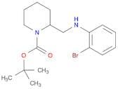 1-Piperidinecarboxylicacid, 2-[[(2-bromophenyl)amino]methyl]-, 1,1-dimethylethyl ester