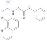 Ethanimidamide, N-[[(phenylamino)carbonyl]oxy]-2-(8-quinolinyloxy)-
