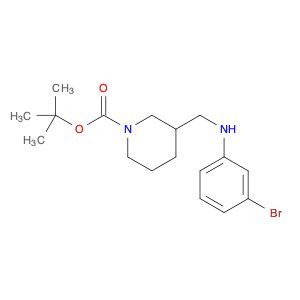 1-Piperidinecarboxylicacid, 3-[[(3-bromophenyl)amino]methyl]-, 1,1-dimethylethyl ester