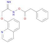 Ethanimidamide, N-[(phenylacetyl)oxy]-2-(8-quinolinyloxy)-