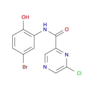 Pyrazinecarboxamide, N-(5-bromo-2-hydroxyphenyl)-6-chloro-