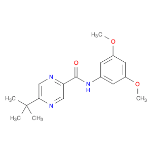 Pyrazinecarboxamide, N-(3,5-dimethoxyphenyl)-5-(1,1-dimethylethyl)-