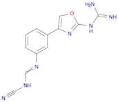 Guanidine, [4-[3-[[(cyanoamino)methylene]amino]phenyl]-2-oxazolyl]-
