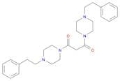 Piperazine, 1,1'-(1,3-dioxo-1,3-propanediyl)bis[4-(2-phenylethyl)-